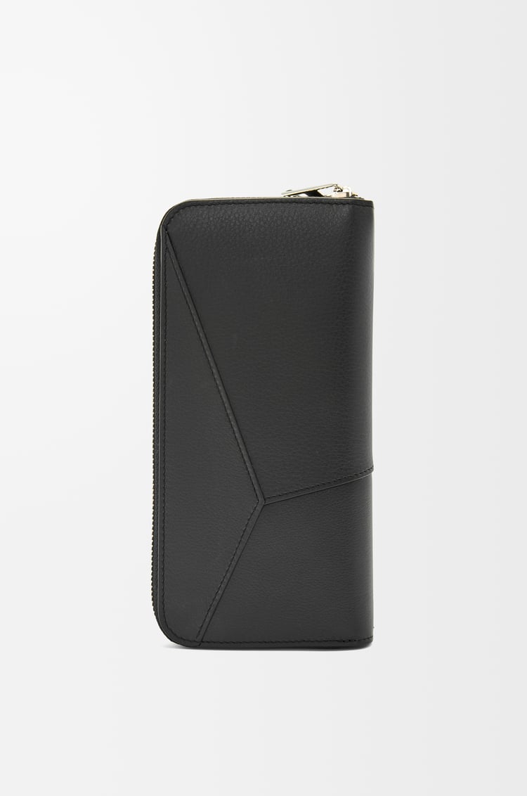 LOEWE Puzzle zip around wallet in classic calfskin Black