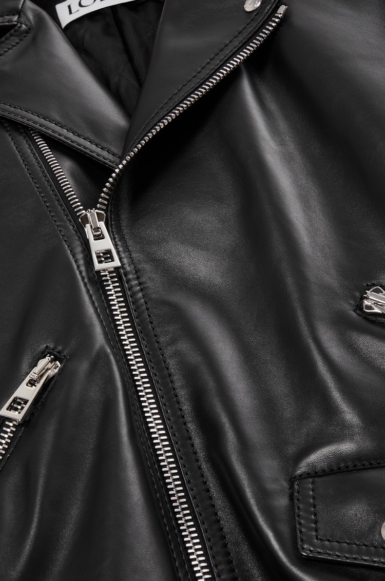 LOEWE Chaqueta biker en piel napa de cordero Negro