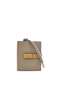 LOEWE Compact zip wallet in soft grained calfskin Laurel Green/Ochre pdp_rd