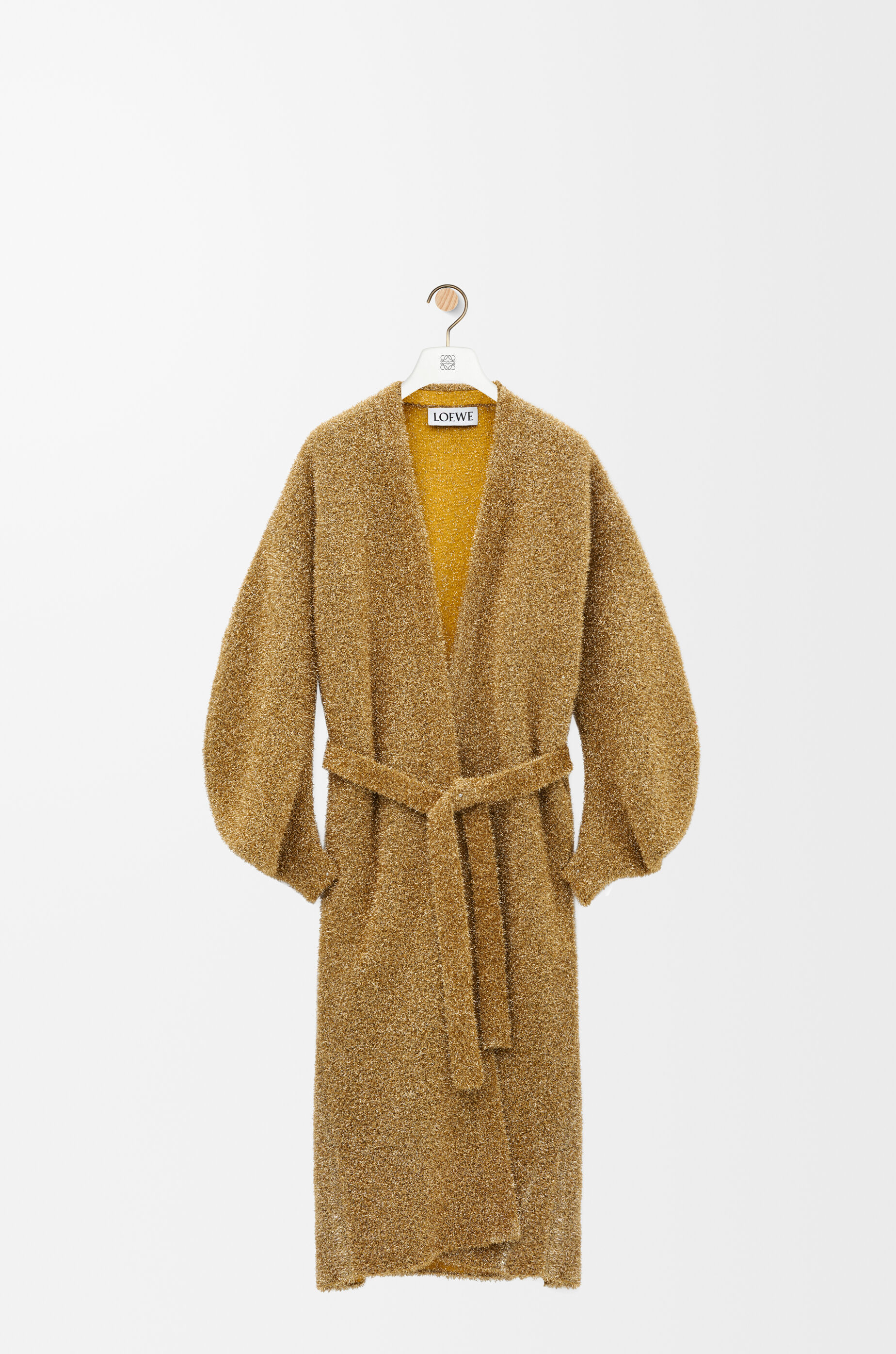 【送料無料キャンペーン】 カーディガン（ルレックス） ロング ゴールド LOEWE - バッグ