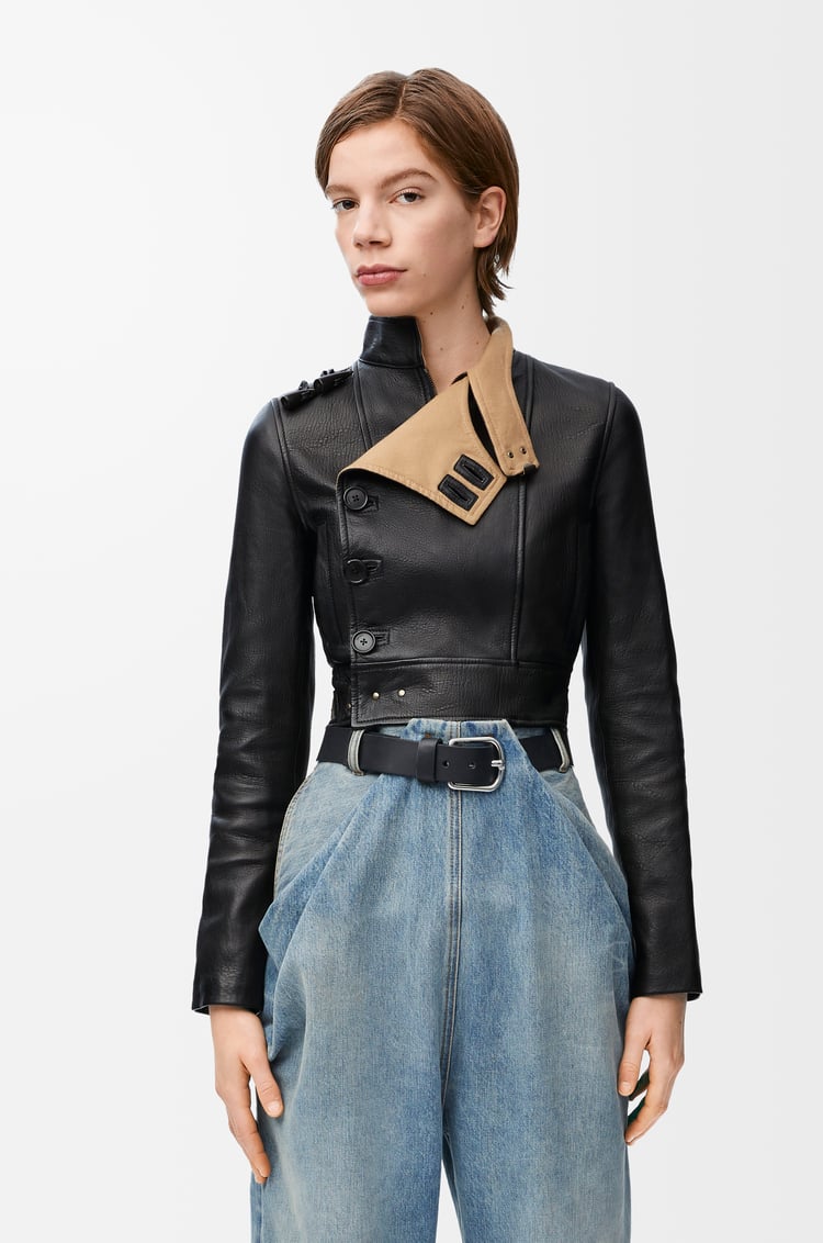 LOEWE Biker jacket in nappa lambskin Black