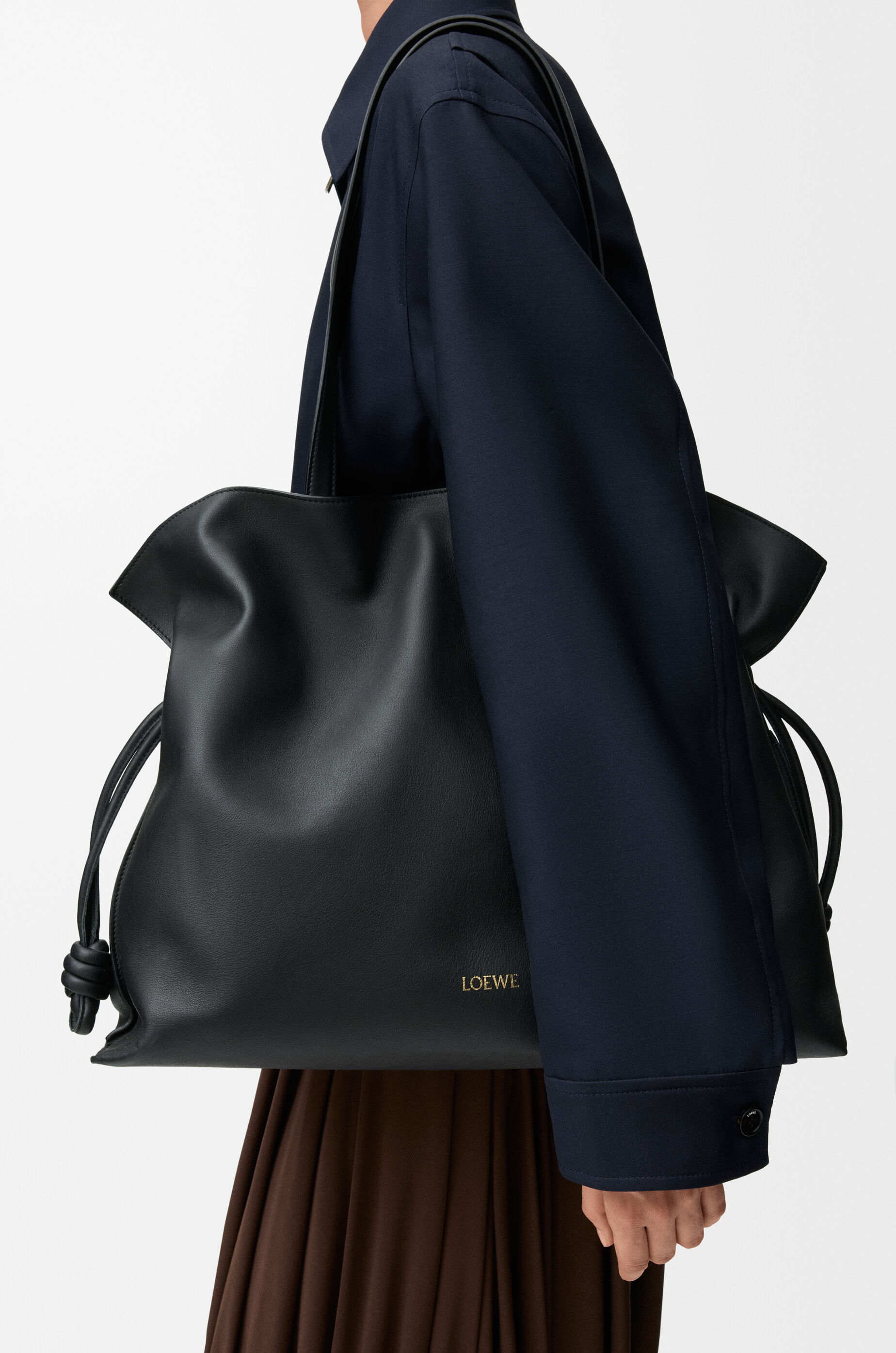LOEWE（ロエベ）ラナウール地ノースリーブ/M/ブラック LOEWE（ロエベ）ラナウール地ノースリーブ/M/ブラック