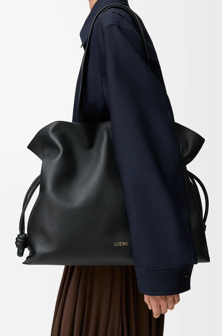 LOEWE XL Flamenco clutch in nappa calfskin Black