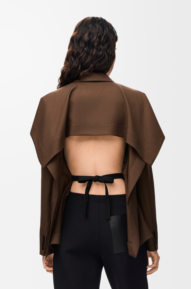 LOEWE Chaqueta en lana Marrón