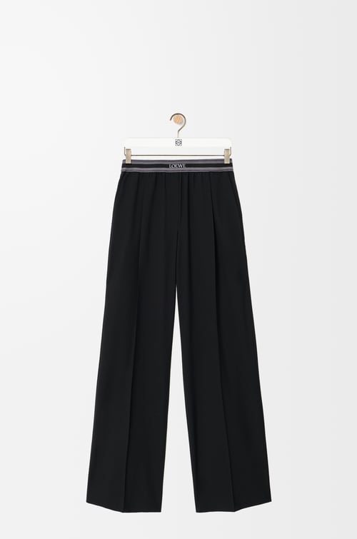 LOEWE Trousers in wool Black plp_rd