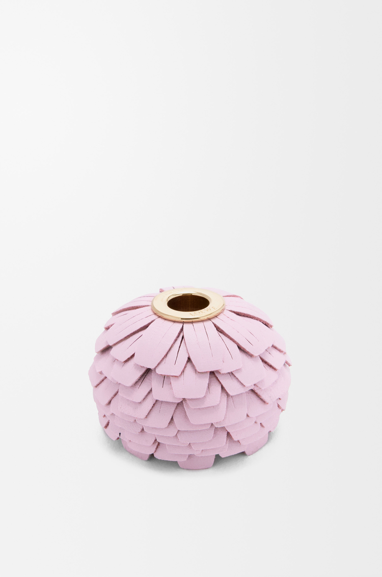 LOEWE 經典小牛皮花卉骰子 淺粉紅