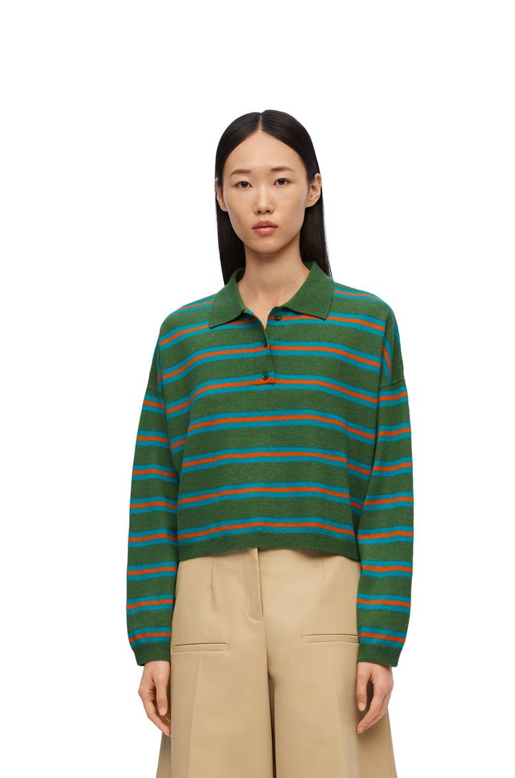 LOEWE Polo sweater in wool Green