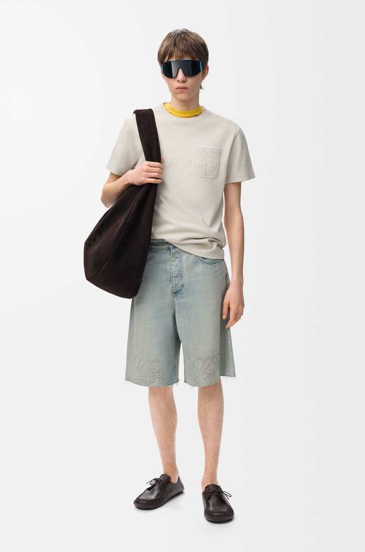 LOEWE T-shirt in cotton blend Light Beige