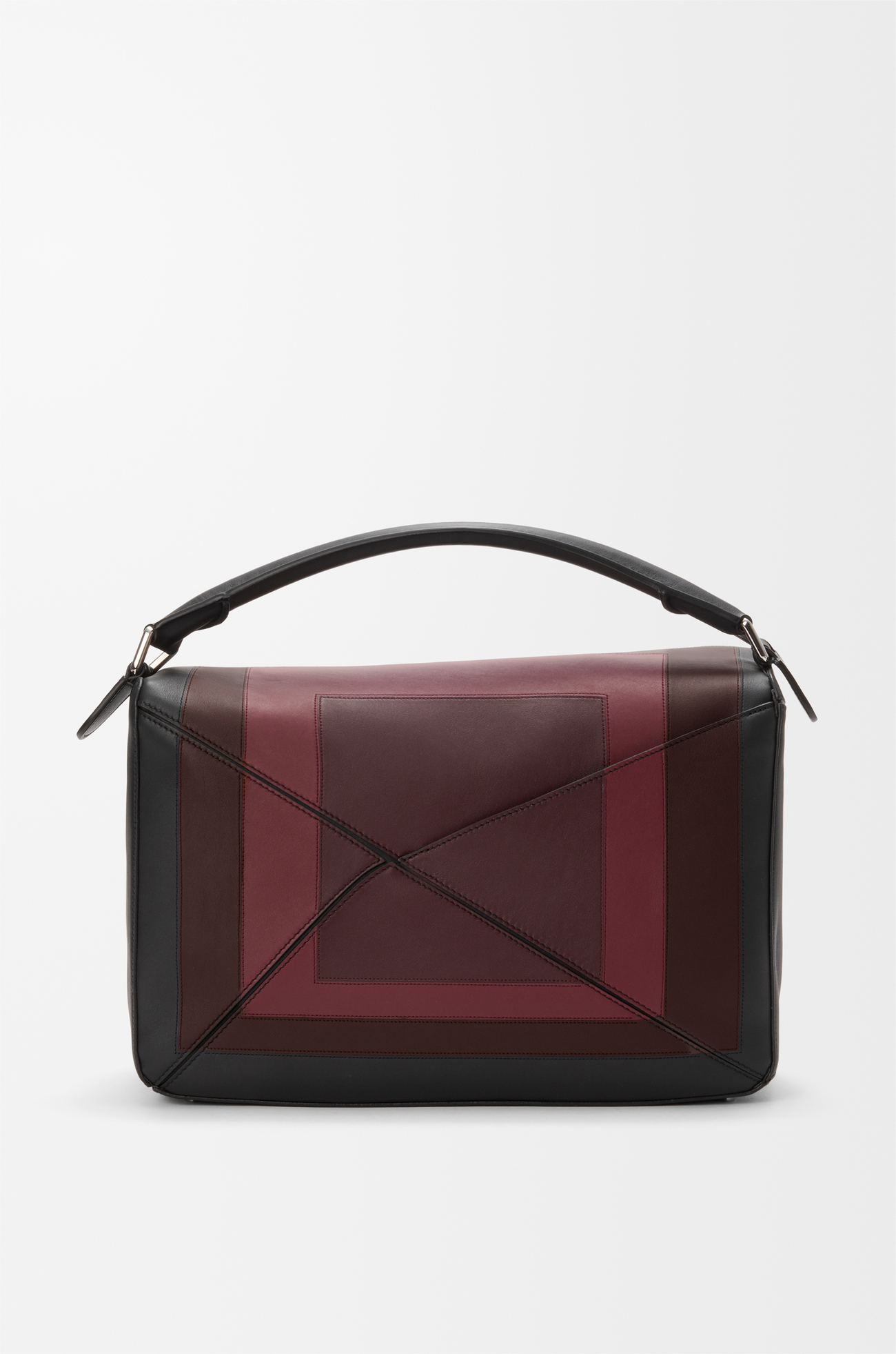 LOEWE 라지 퍼즐 백 - 나파 카프스킨 Black/Burgundy