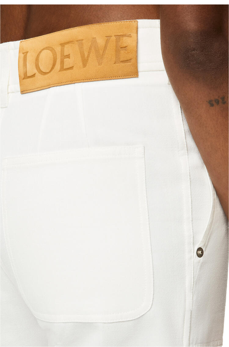 LOEWE Fisherman trousers in cotton White pdp_rd