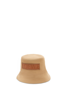 LOEWE Bucket hat in canvas and calfskin Sand/Tan plp_rd