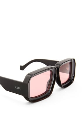 LOEWE Paula's Ibiza dive in mask sunglasses Shiny Black