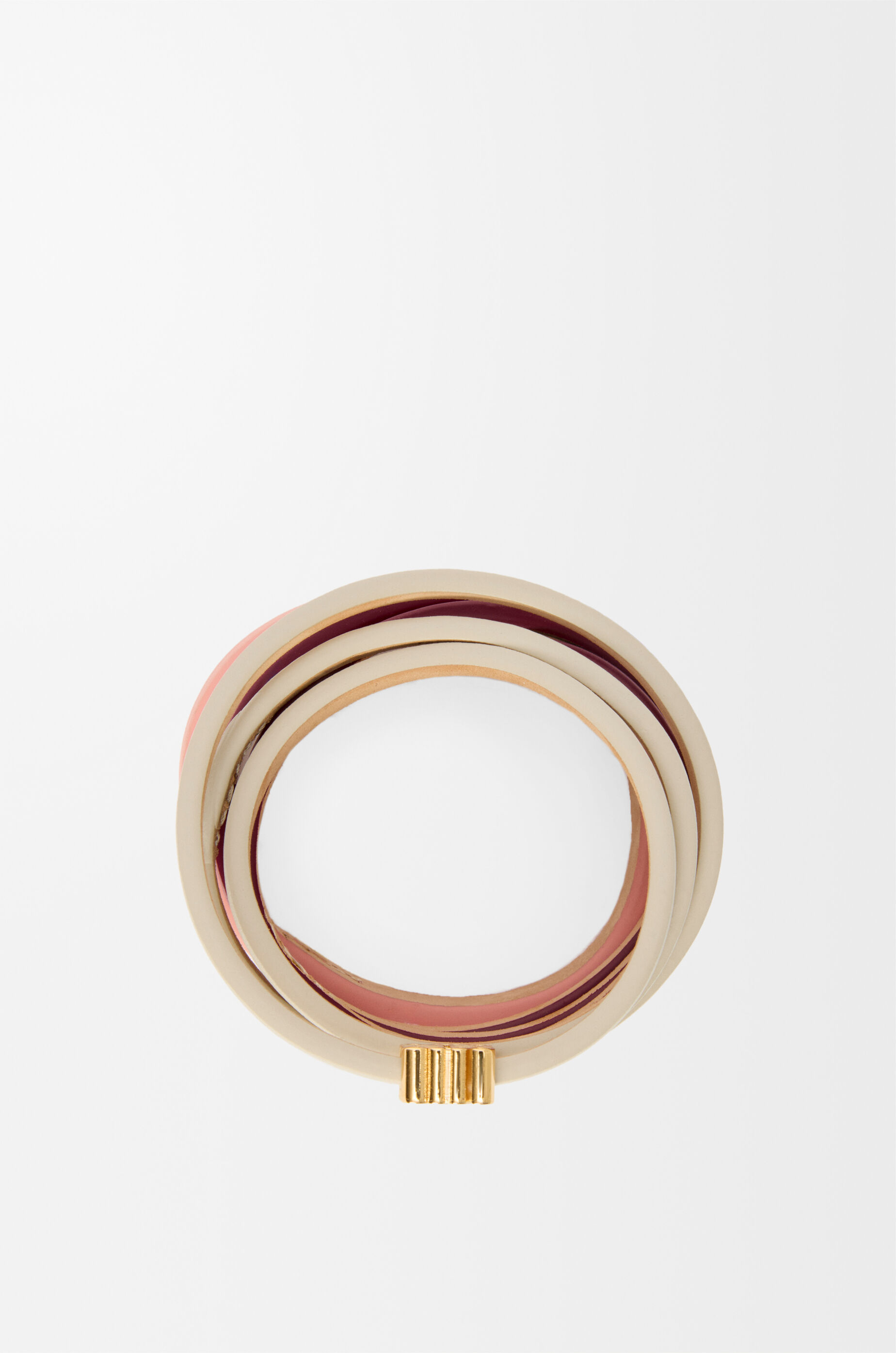Twist double bracelet in calfskin Beige - LOEWE Twist double bracelet in calfskin Beige - LOEWE