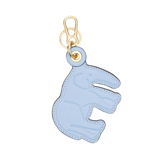 LOEWE Elephant Leather Charm Light Blue/Stone Blue LOEWE Elephant Leather Charm Light Blue/Stone Blue all