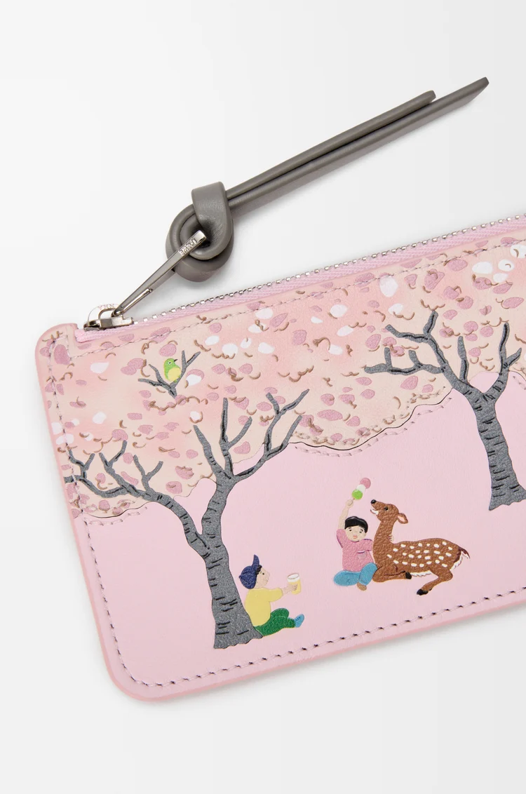 LOEWE シカ コインカードホルダー（ナパカーフ） ブロッサム