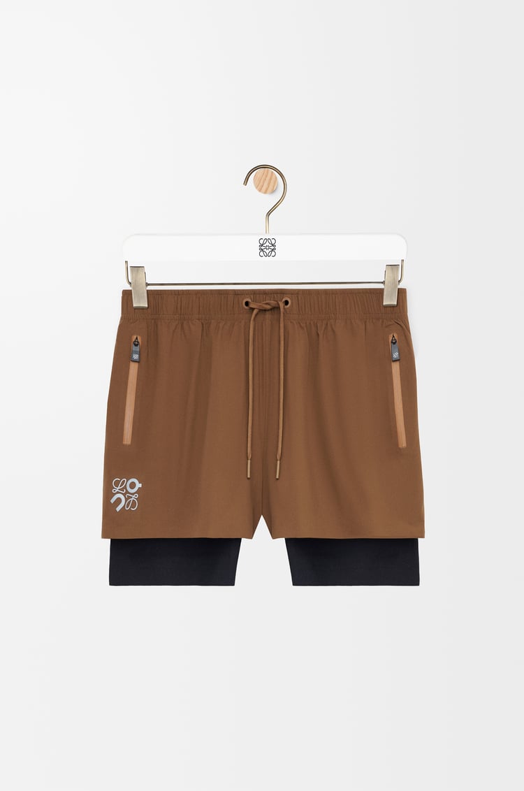 LOEWE Performance shorts in technical shell Toffee