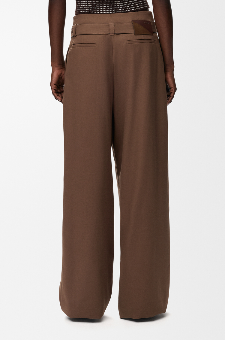 LOEWE Pantalón en algodón Marrón