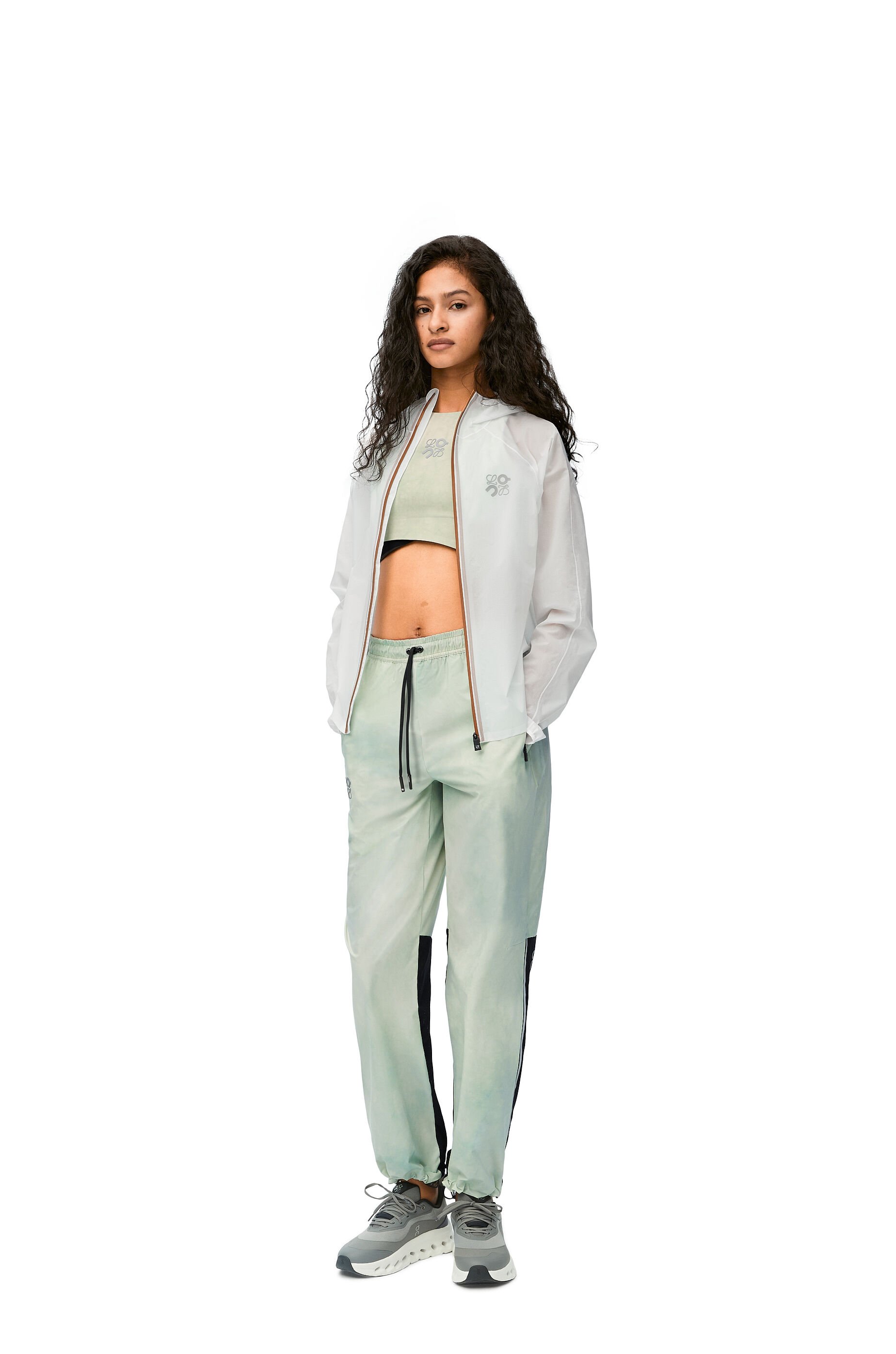 Tracksuit trousers in technical shell White Multicolor LOEWE
