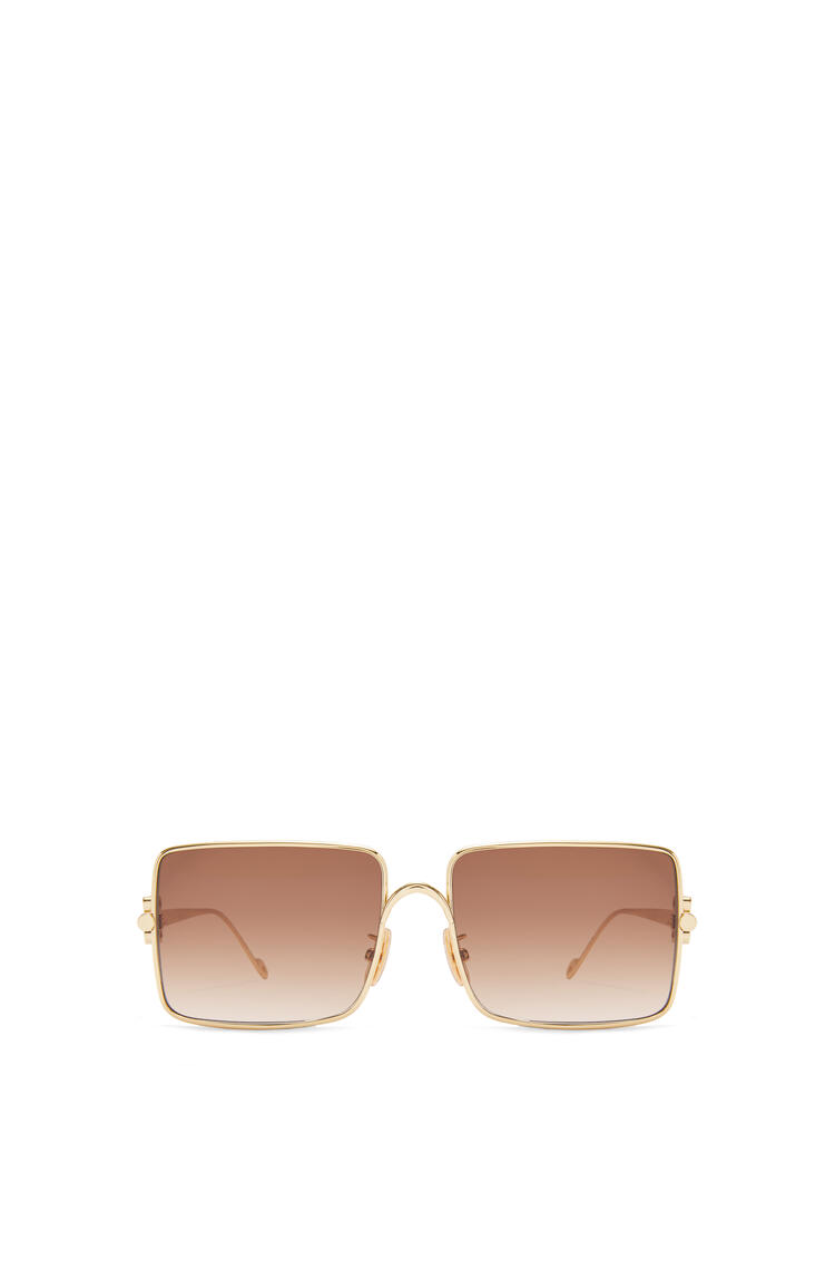 LOEWE Anagram sunglasses in acetate and metal Gold/Brown