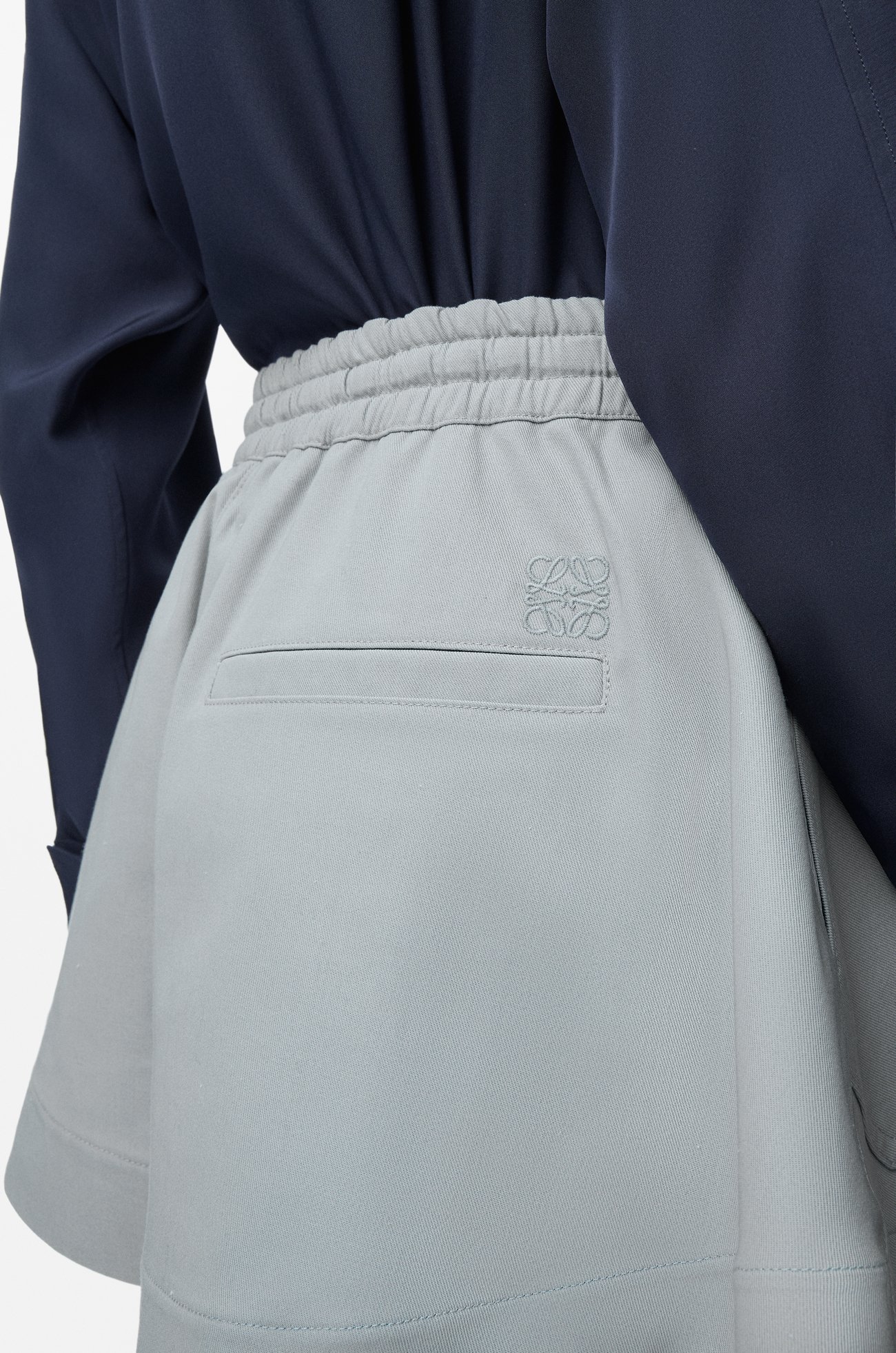 LOEWE Shorts in cotton Light Grey