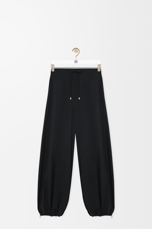 LOEWE Trousers in technical fabric Black