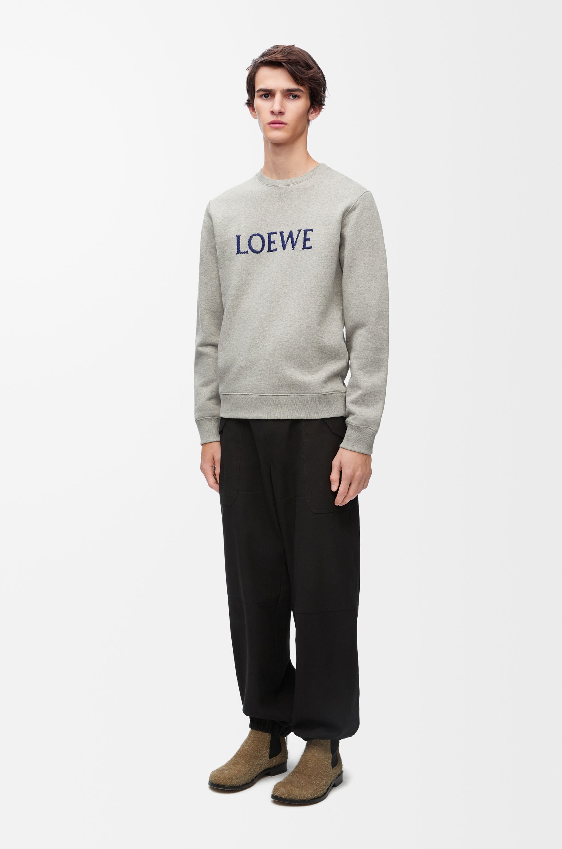 レギュラーフィット スウェットシャツ（コットン） グレー - LOEWE