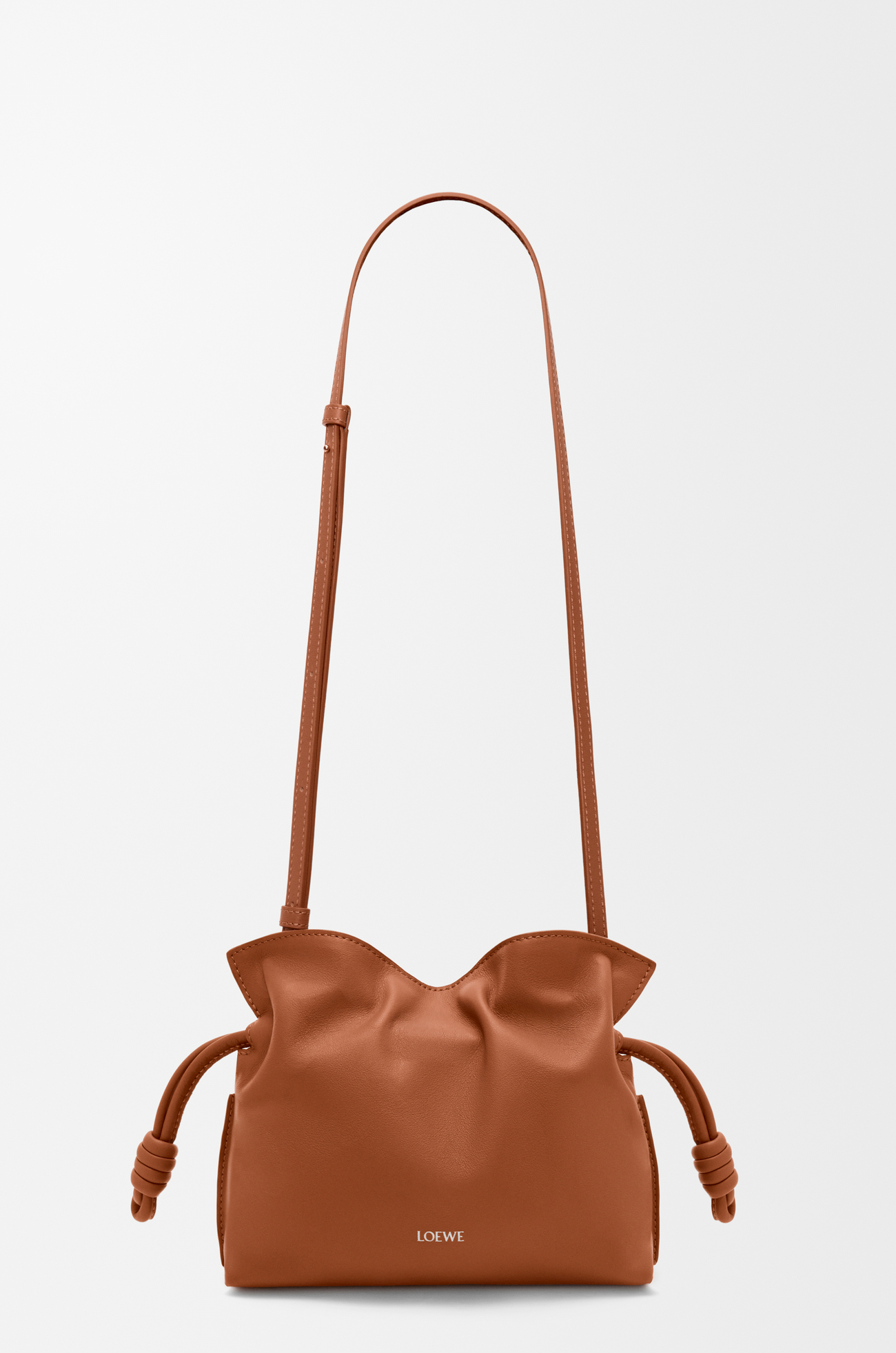 LOEWE 미니 플라멩코 클러치 - 나파 카프스킨 스쿼럴 브라운