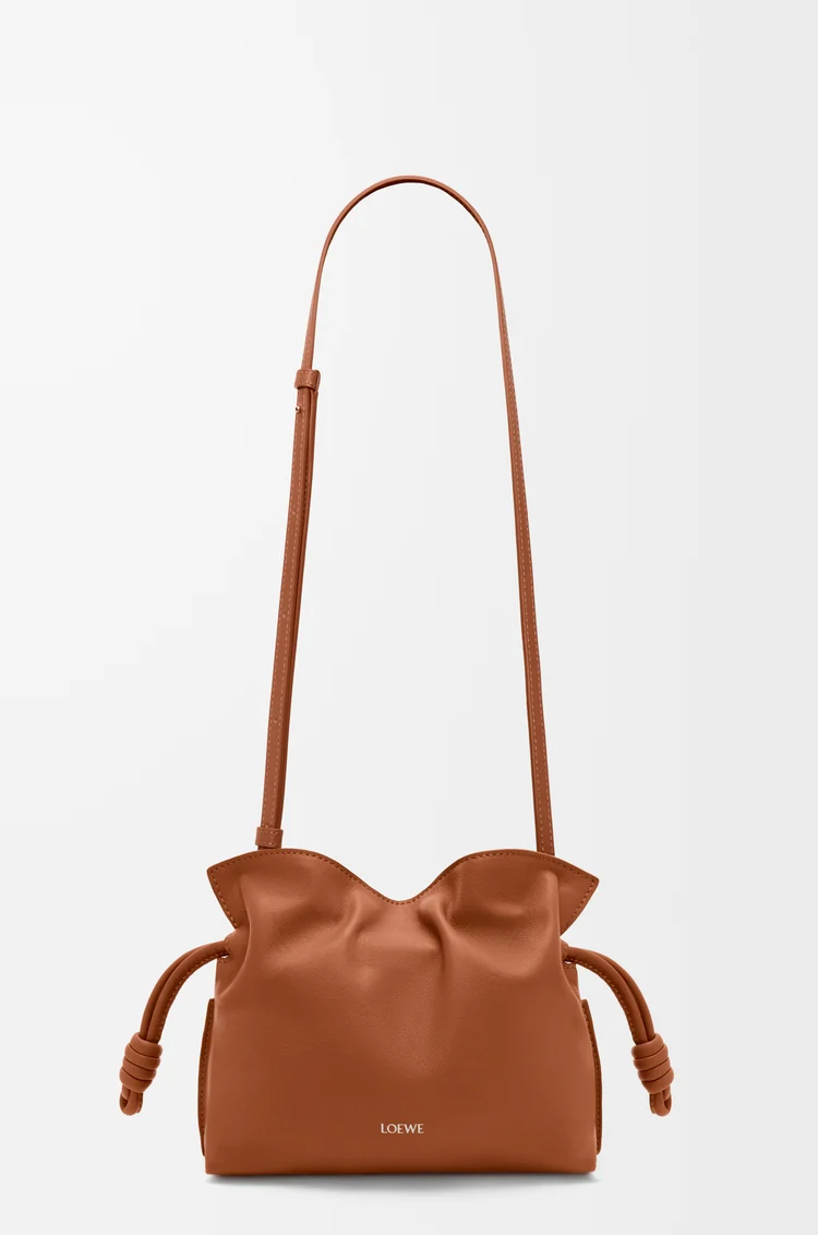 LOEWE フラメンコクラッチ ミニ（ナパカーフ） スクワラルブラウン