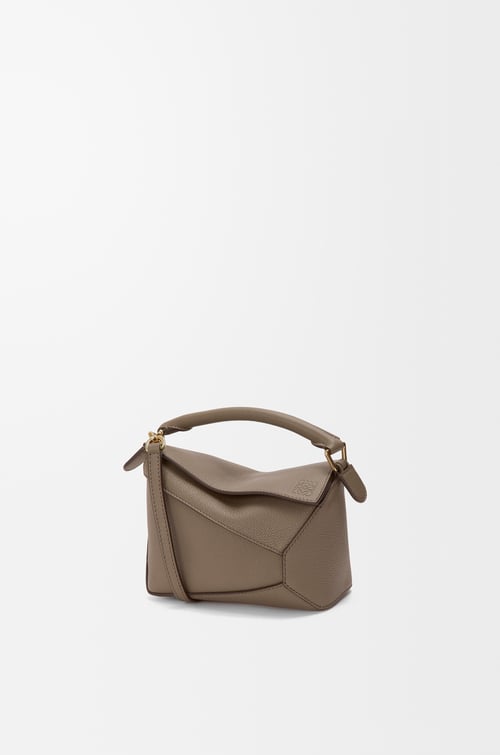 LOEWE パズルエッジ バッグ ミニ（ソフトグレインカーフ） トープ