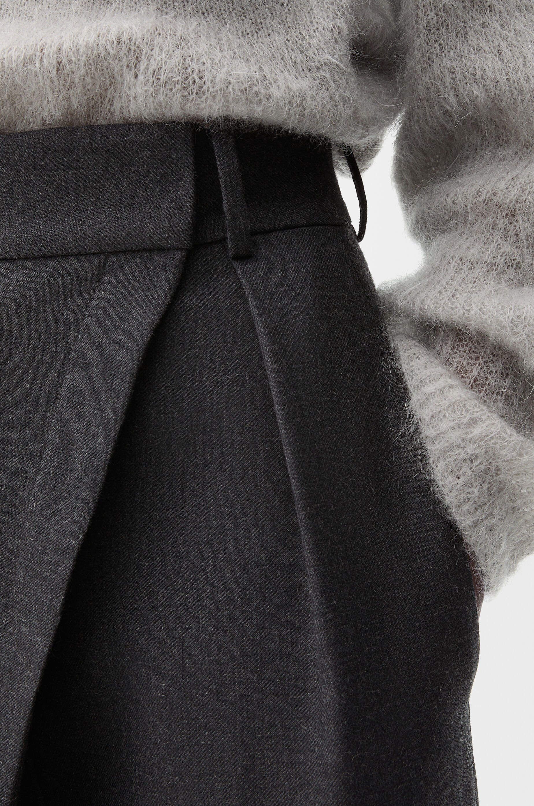 Wrap trousers in wool Black - LOEWE