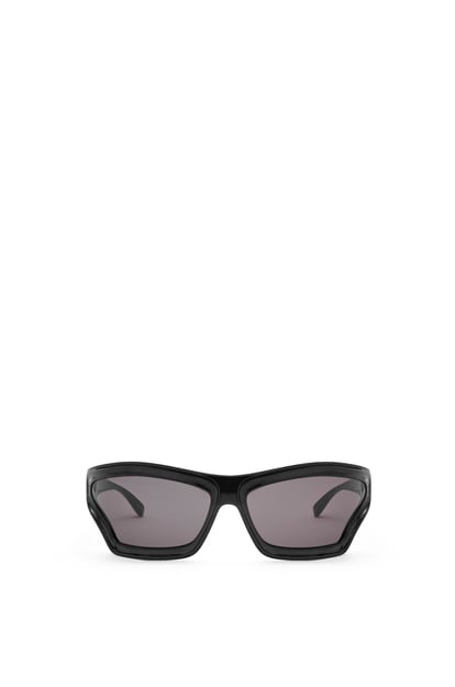 LOEWE Arch Mask sunglasses in nylon 純黑色 plp_rd
