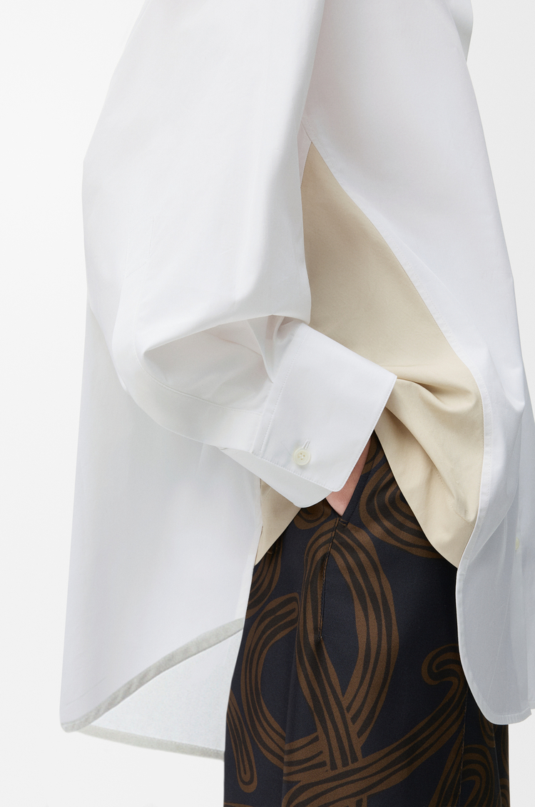 LOEWE 棉质衬衫 白色/米色