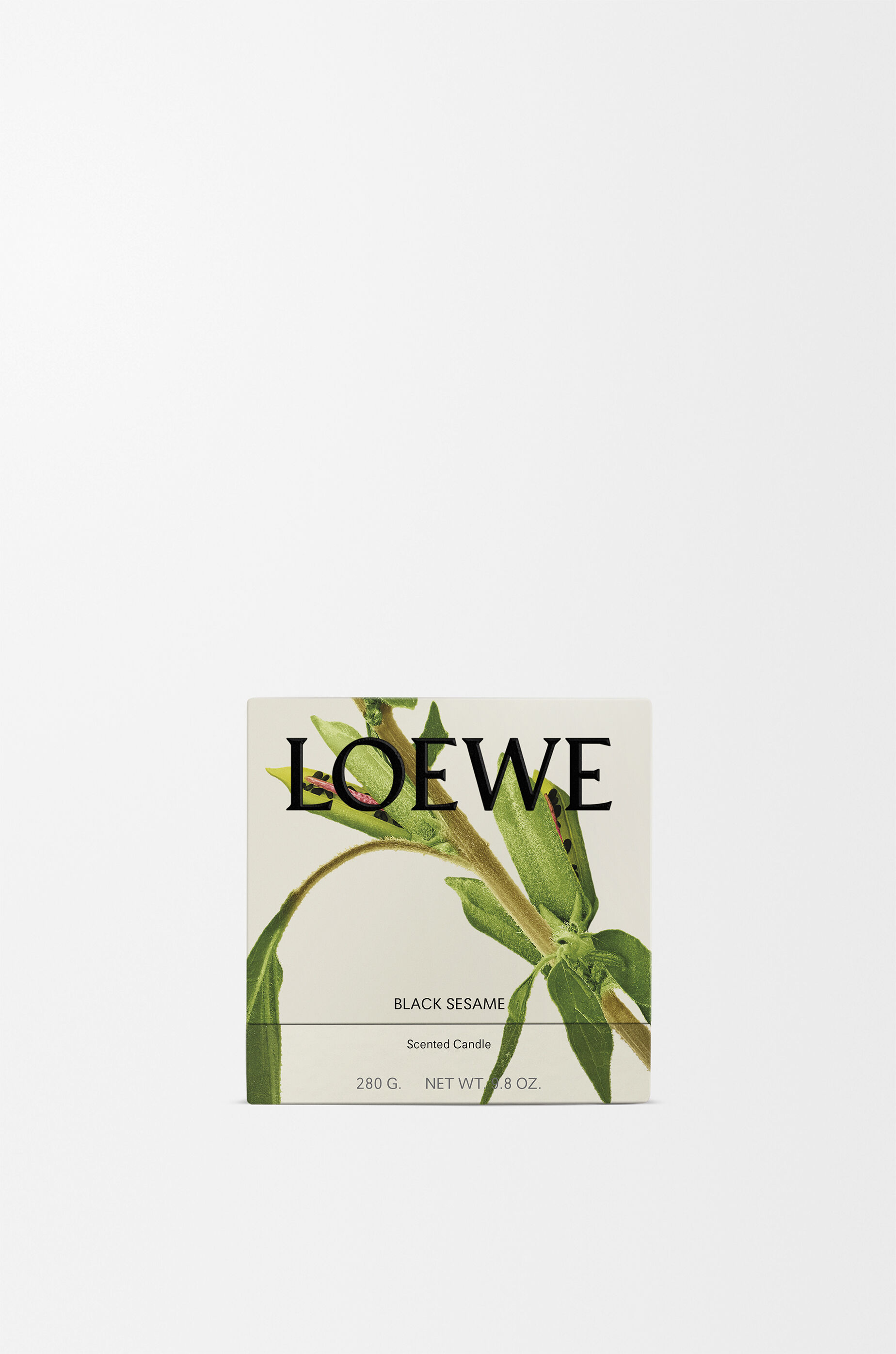 ブラックセサミ フレグランスキャンドル ミディ シルバー - LOEWE