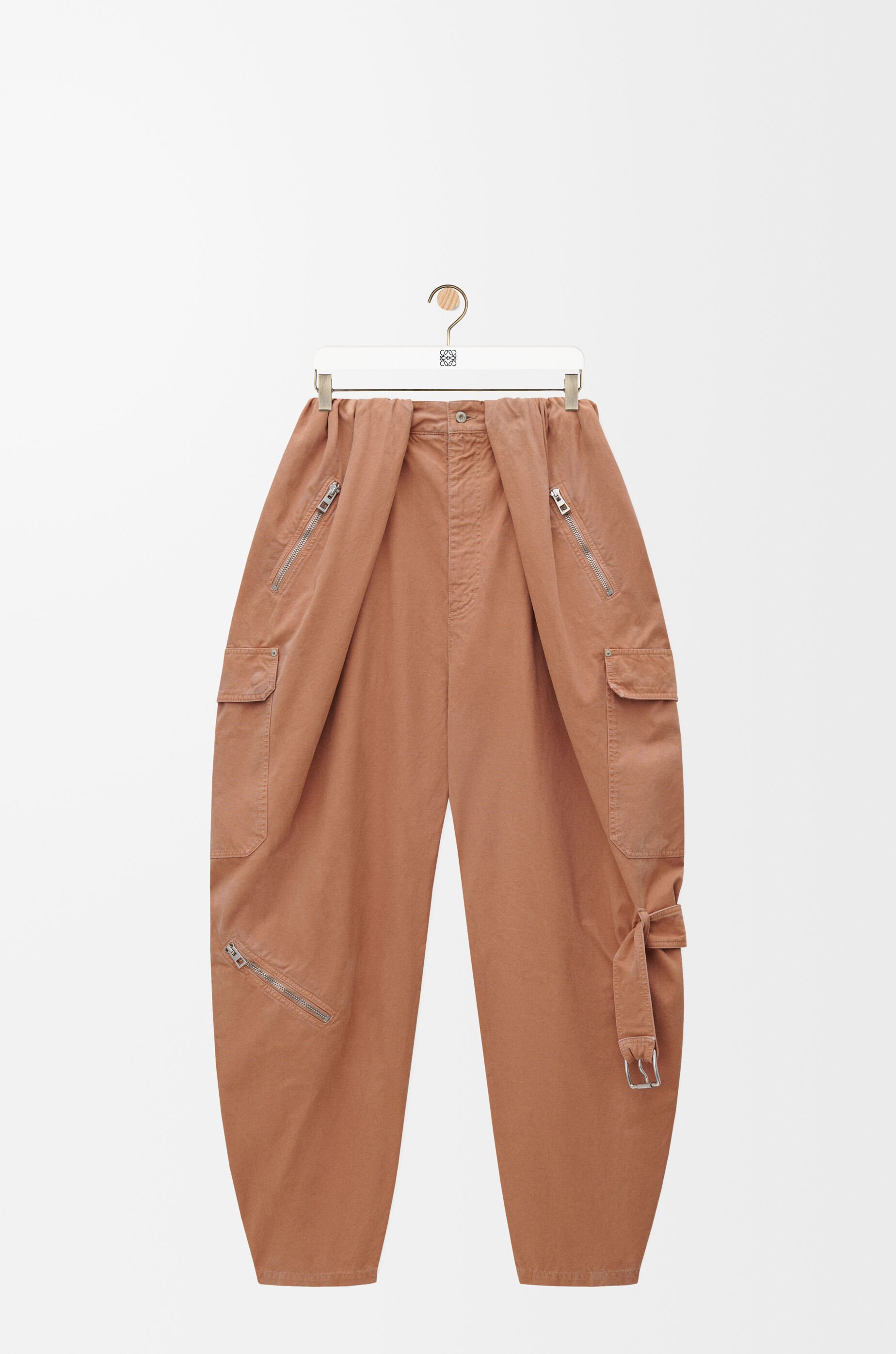 高質で安価 バルーン カーゴ LOEWE - ブラウン トラウザーズ（コットン） パンツ