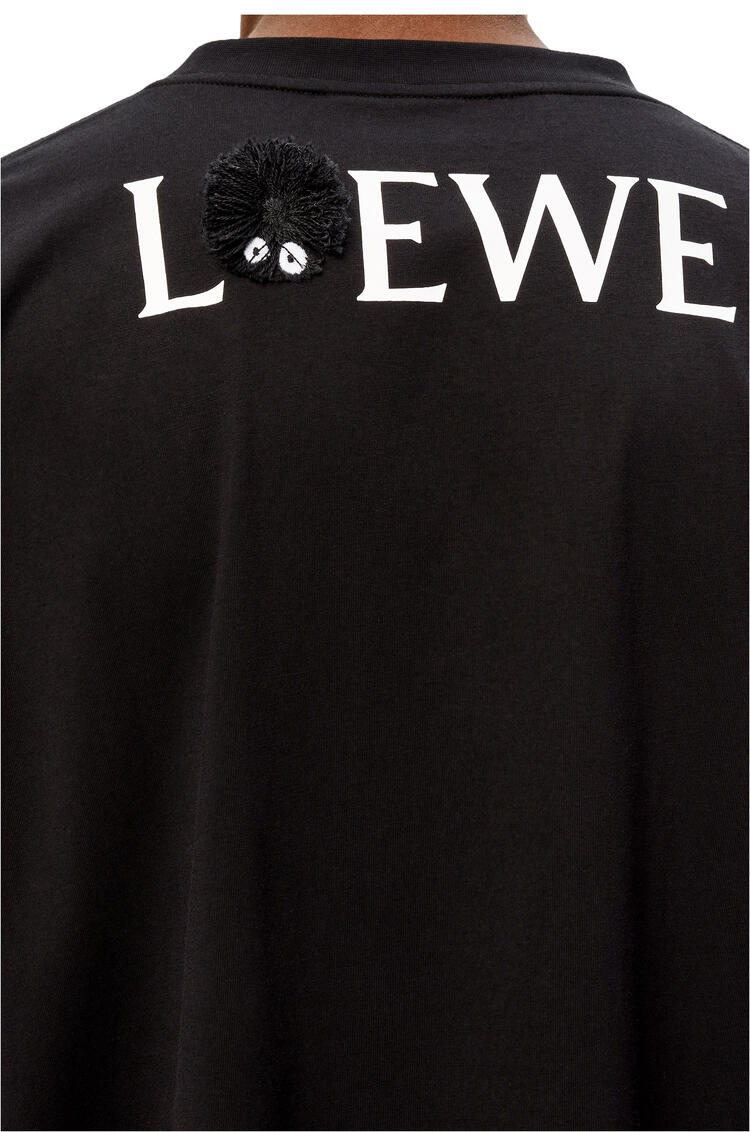 LOEWE カオナシ エンブロイダリー Tシャツ (コットン) ブラック/マルチカラー pdp_rd