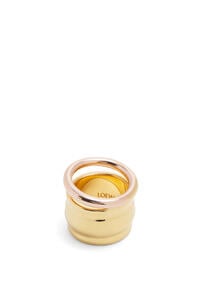 LOEWE Nappa knot ring in sterling silver Gold/Rose Gold