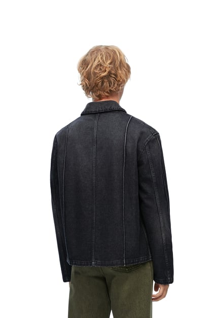 LOEWE Workwear jacket in denim Washed Black plp_rd