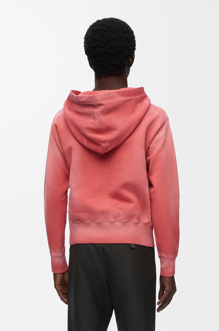 LOEWE Sudadera con capucha de corte ajustado en algodón Rosa