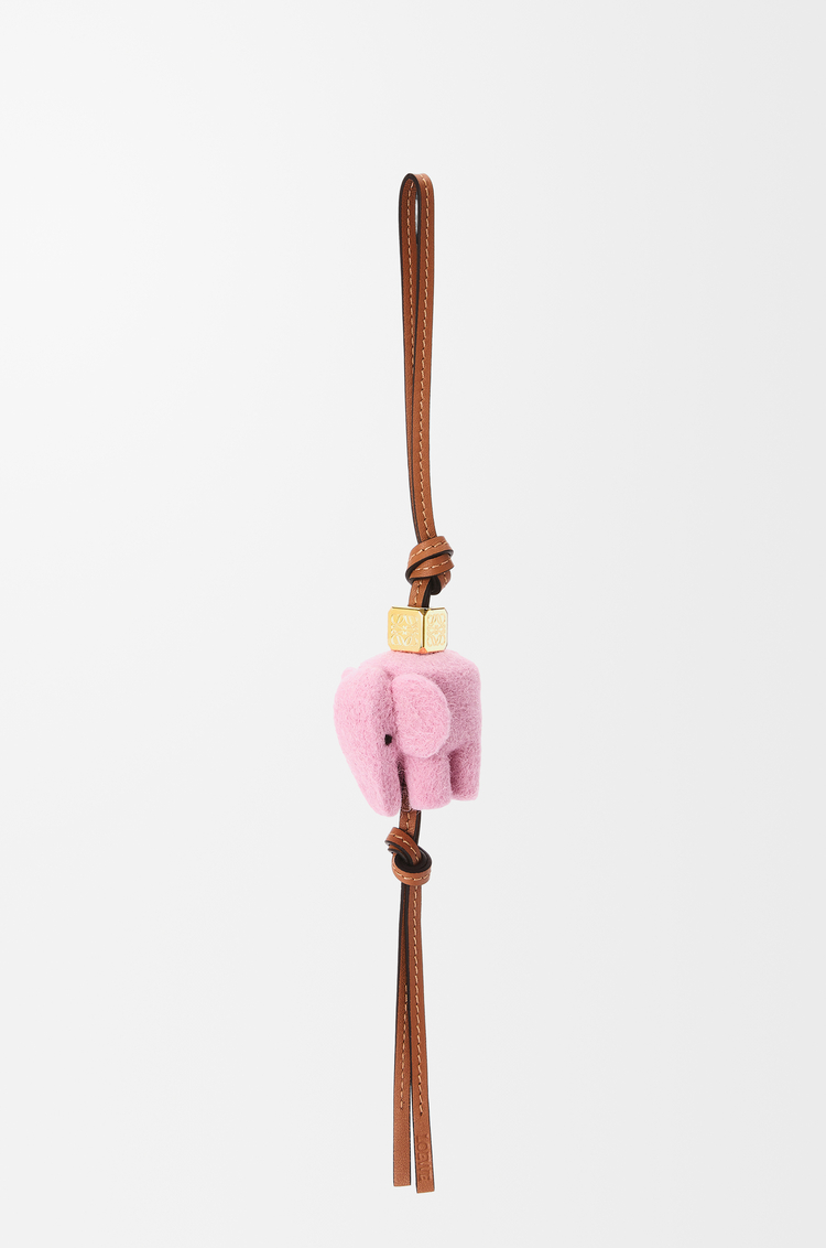Elephant charm in felt and calfskin Candy - LOEWE