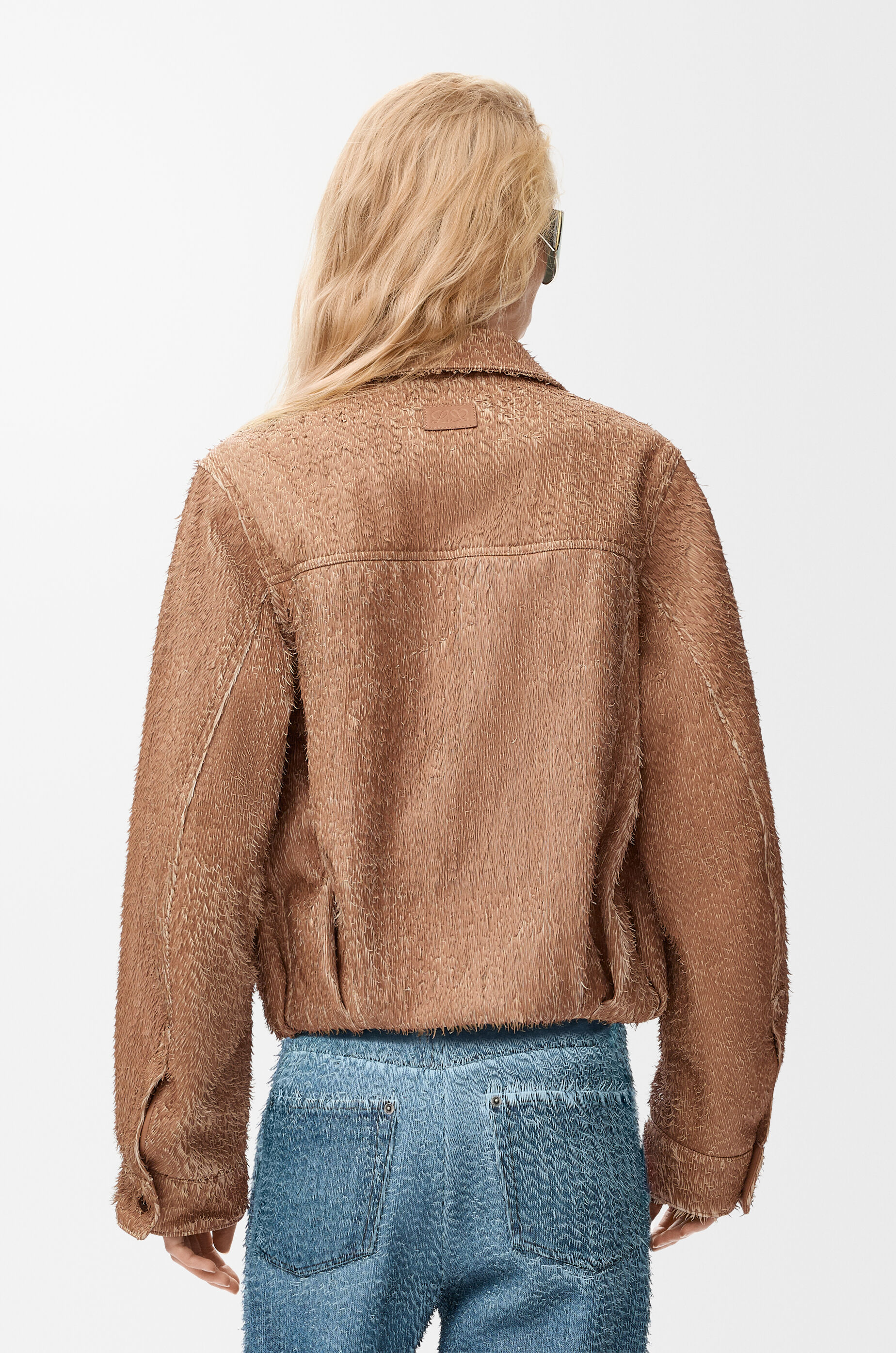Jacket in nappa lambskin Beige - LOEWE USA Official Website