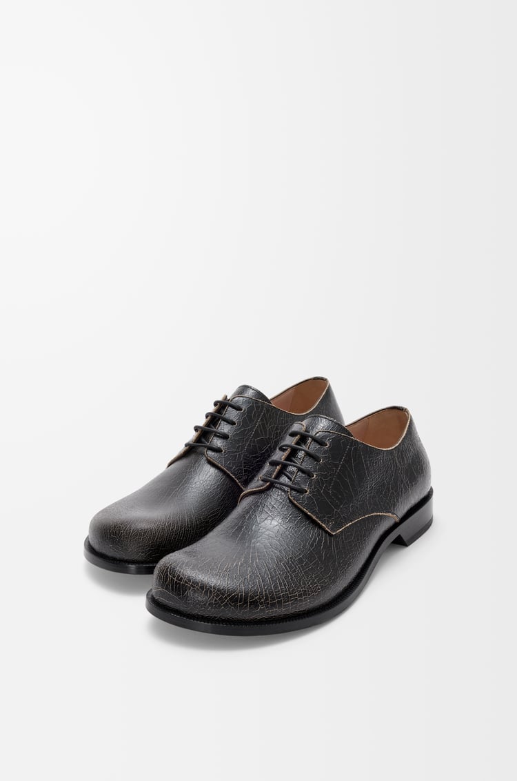 LOEWE カンポ ダービー（クラックドカーフ） Black/Cream