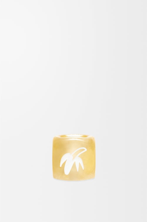 LOEWE Small Fruit dice in acrylic Yellow