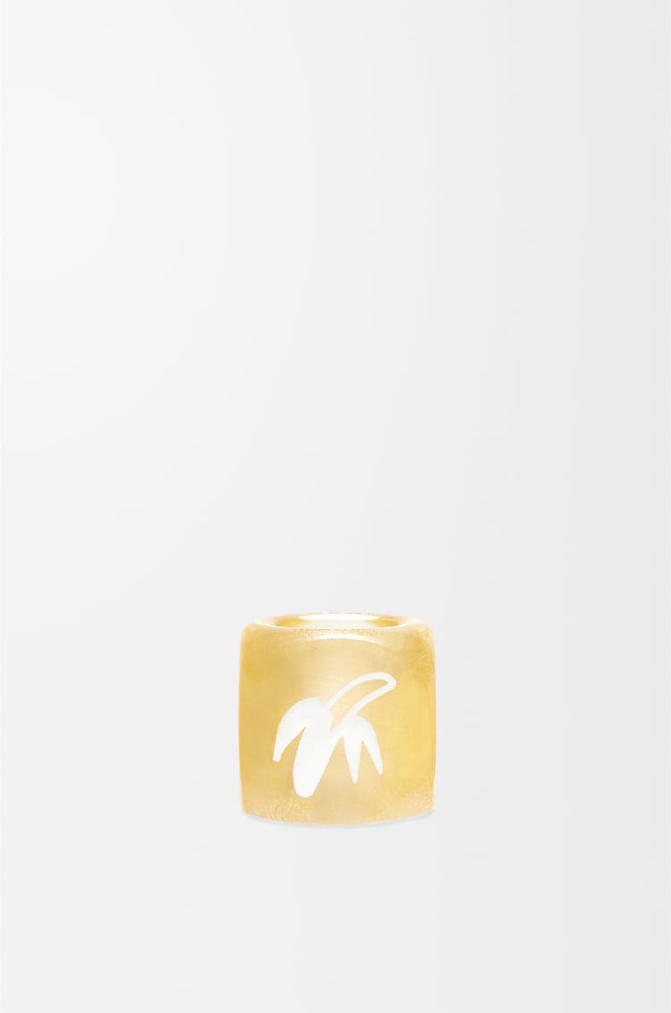 LOEWE Small Fruit dice in acrylic Yellow