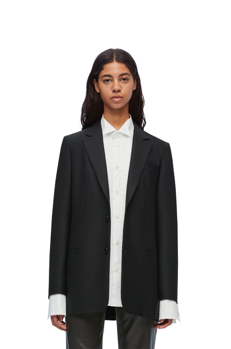 LOEWE Tailored jacket in wool and mohair Black
