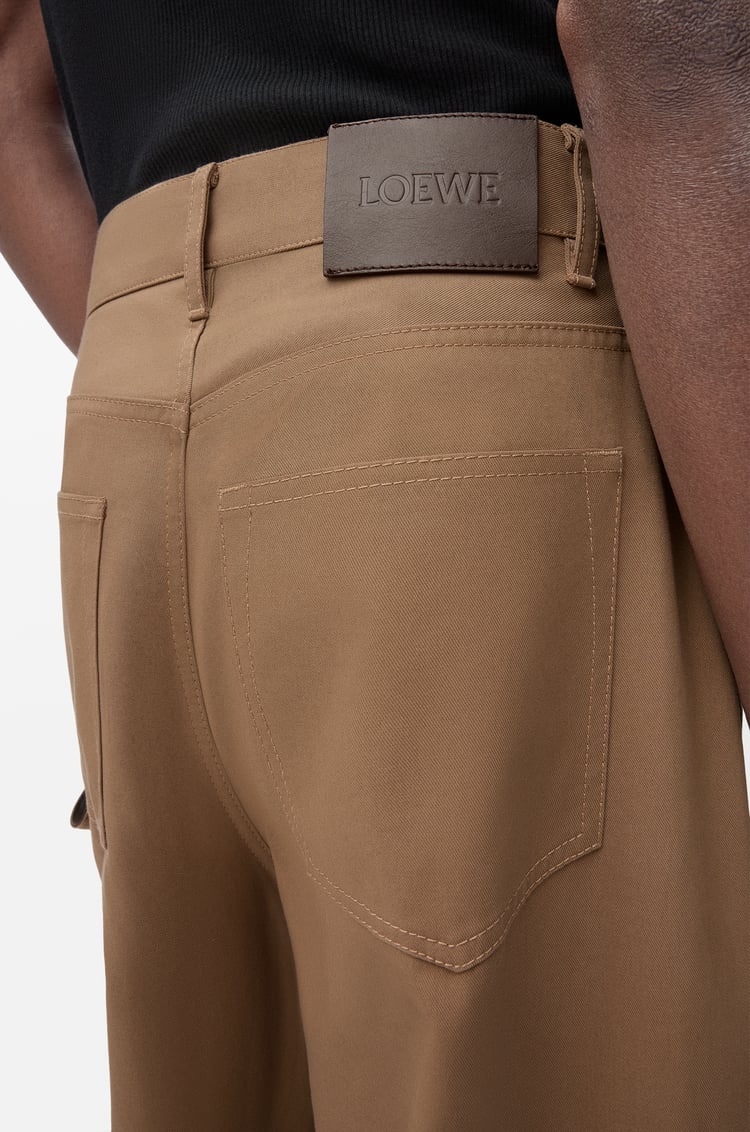 LOEWE 棉质工装长裤 米色