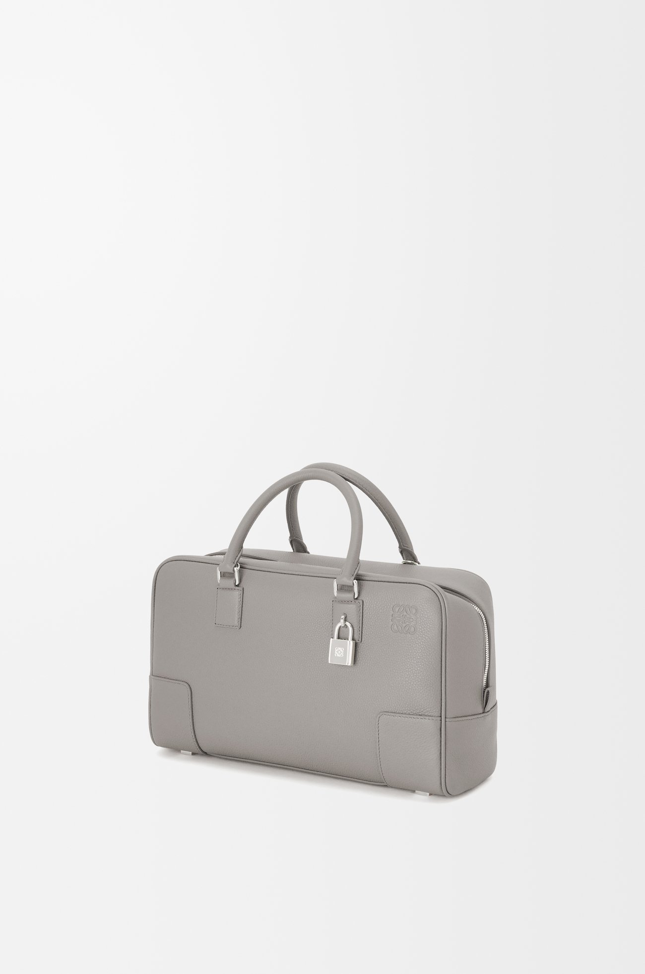 LOEWE 柔軟粒面小牛皮 Amazona 28 包款 珍珠灰