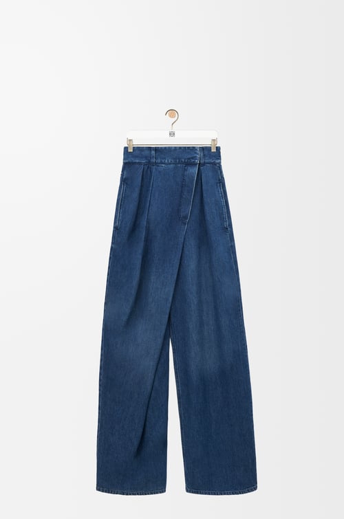 LOEWE Wrap jeans in denim Washed Denim