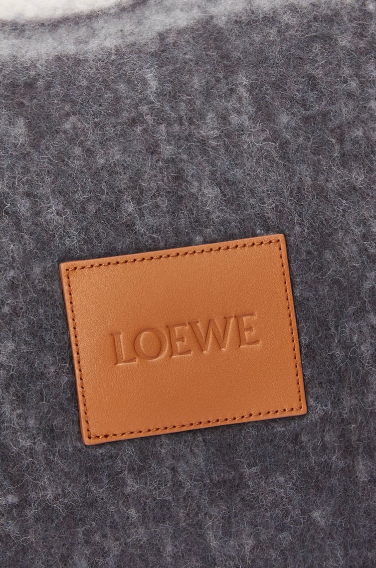 LOEWE ブランケット（アルパカ&ウールブレンド） ライトベージュ/マルチカラー