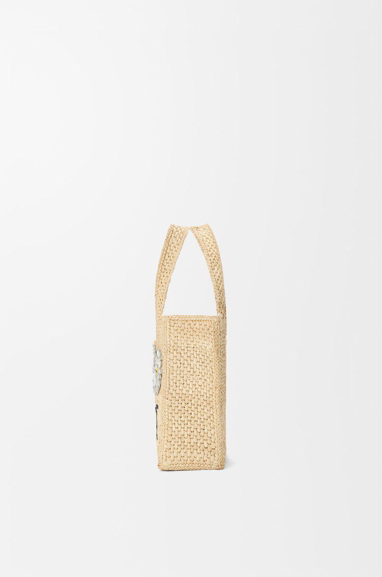 LOEWE Bolso LOEWE Font tote mini en rafia Natural