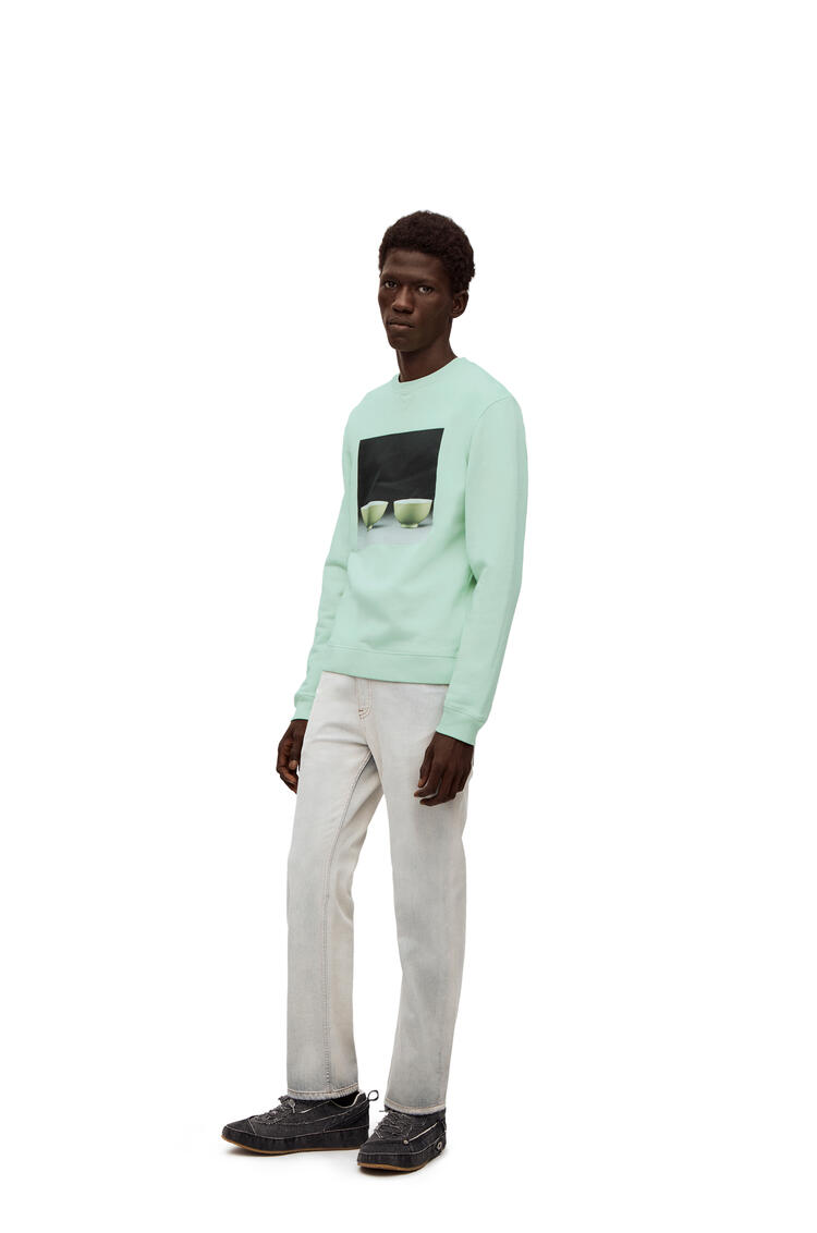 LOEWE Ceramic print sweatshirt in cotton Pale Green